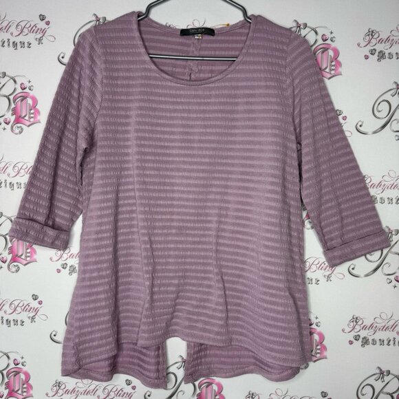 Coin 1804 los Angeles lilac purple button up back pearl buttons seashell 🐚 cute - Picture 1 of 6